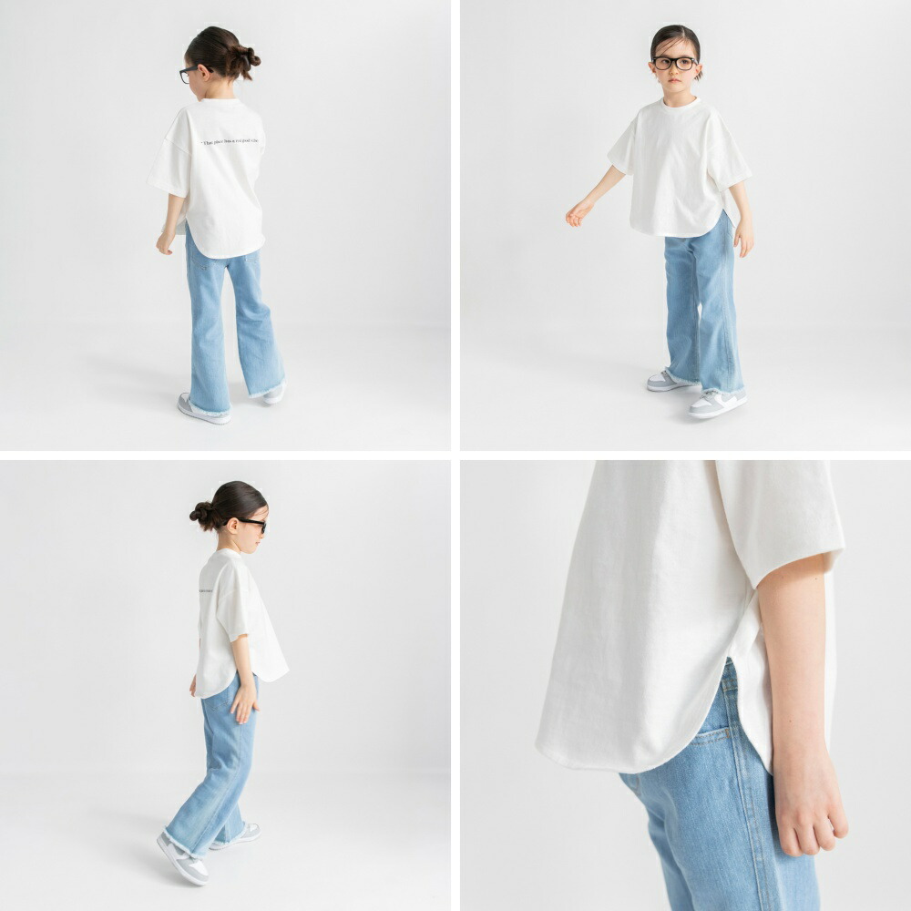 🆕【⭐訂購⭐】 🇯🇵日本直送🌀弧形開衩下擺 寬鬆簡約 短袖T恤［4款選］🌀[ELCA-0033][260325]