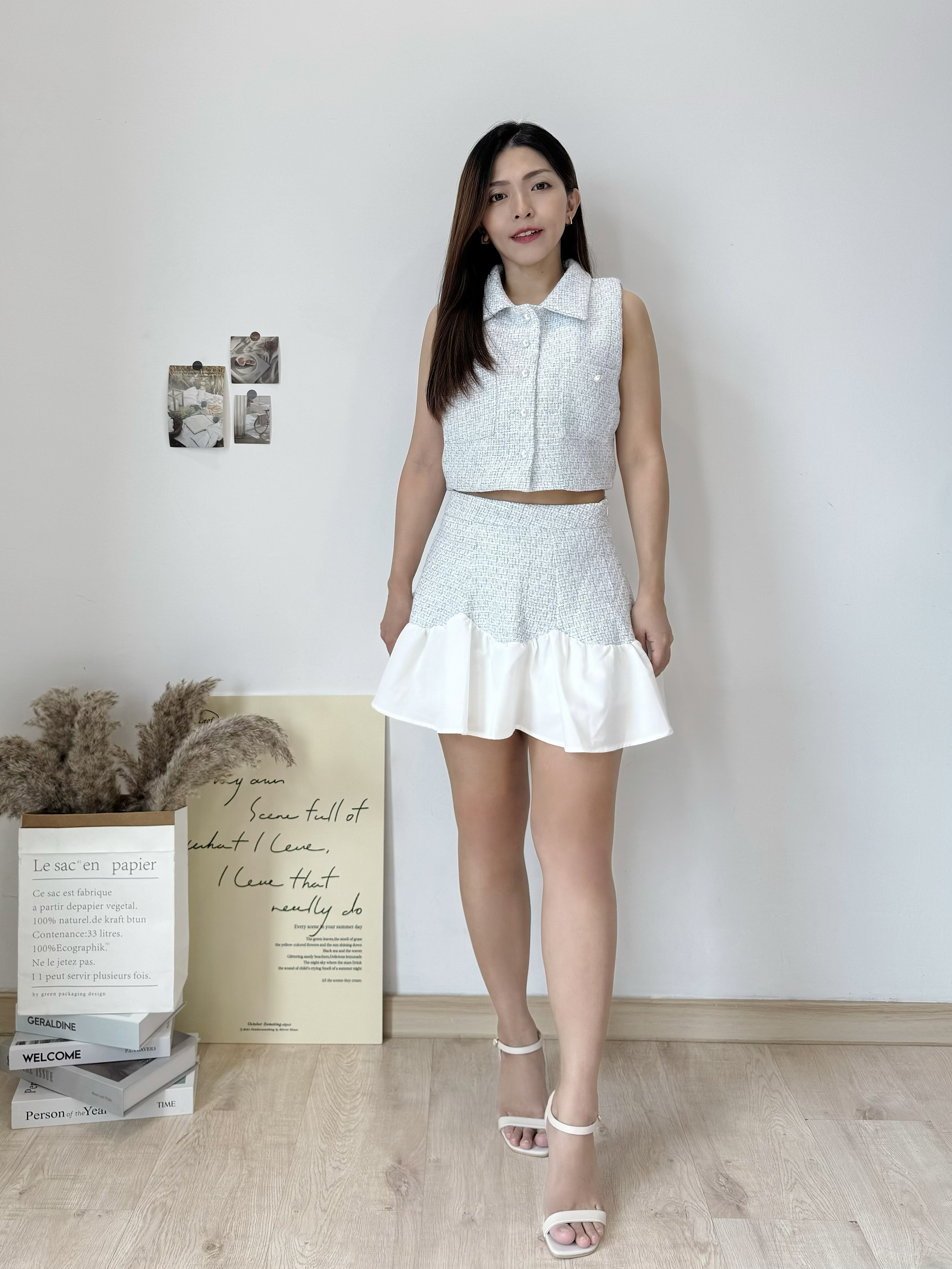 Hailey Tweed Set 高品名媛小香风套装 ( 2 colours ) Premium Quality