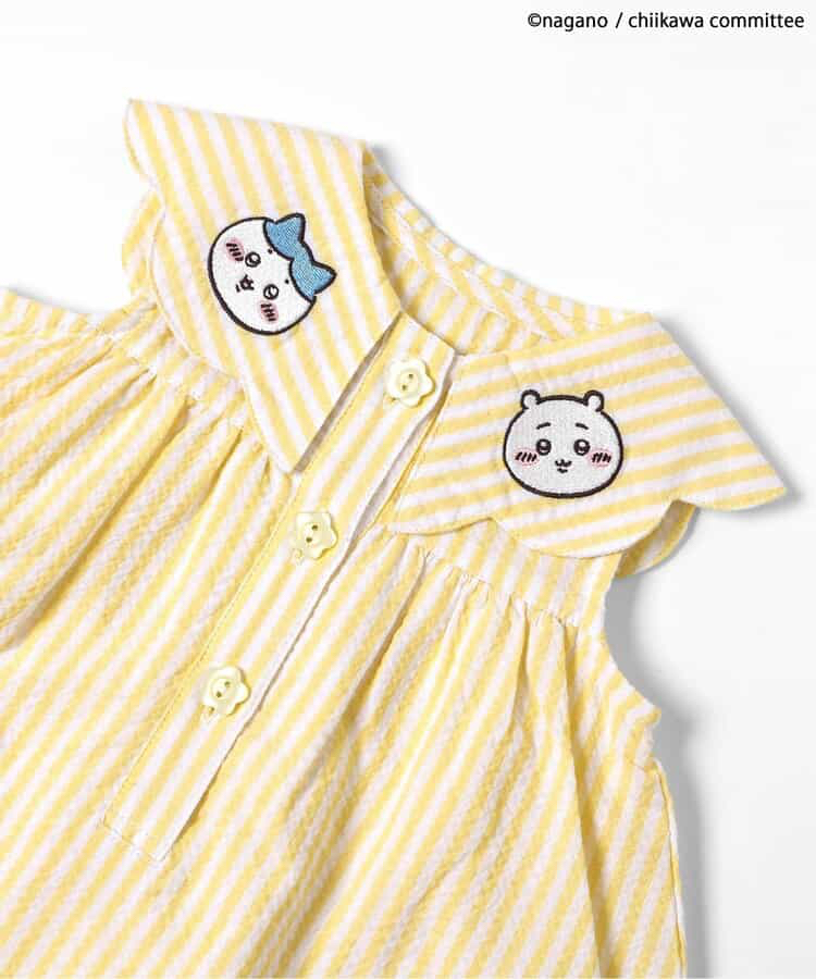 🇯🇵預訂 日本直送🇯🇵Apres les cours x Chiikawa系列人物刺繡貼花條紋翻領包屁裙