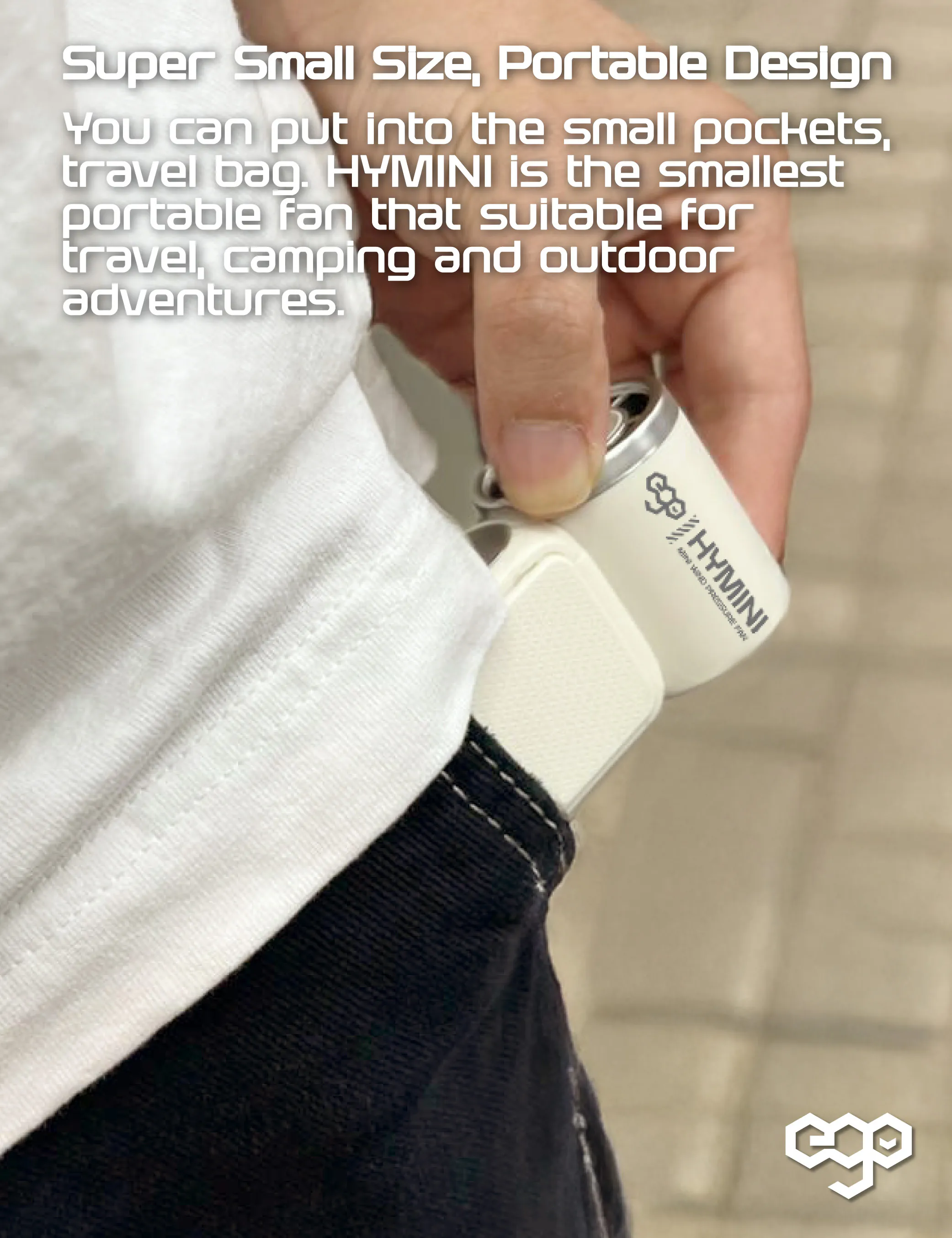 香港行貨 一年保養 ego - HyMini 極迷你風扇 8小時長氣 / 2.4萬轉風壓 / LED顯示 / 超迷你體積 X688