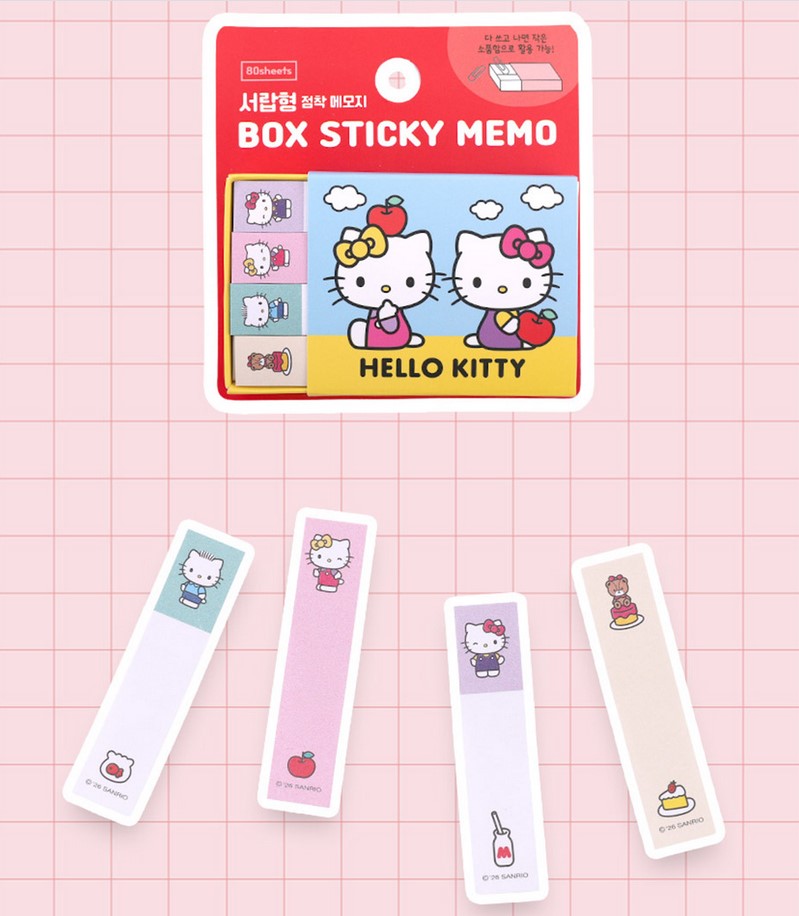 【預訂】韓國直送 Sanrio Hello Kitty 抽屜式便條紙