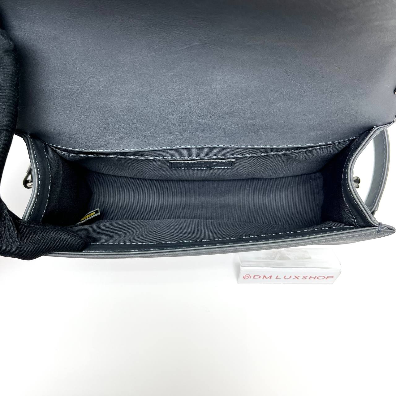 Chanel Boy Medium Grey SHW (Serial 19, Year 2014)