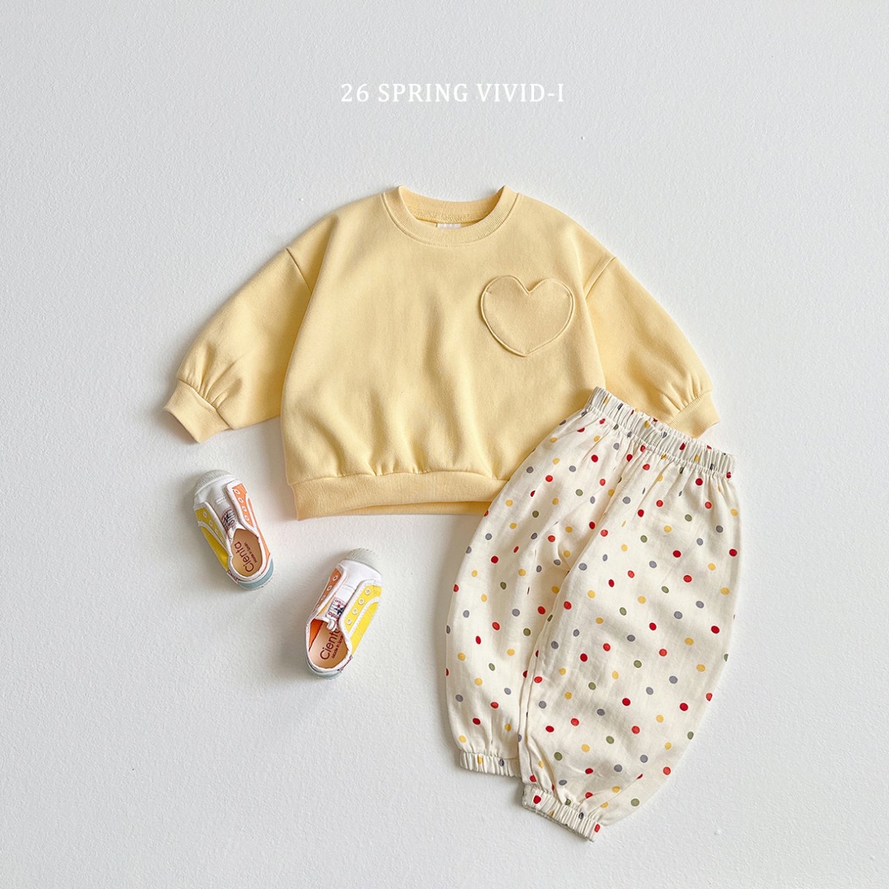 🌸預訂 韓國直送🌸🇰🇷VIVIDI三色愛心寬鬆衛衣