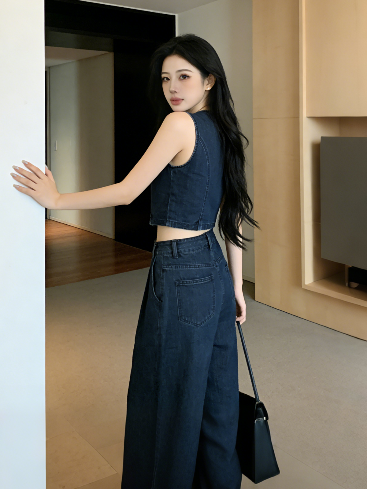 Indigo Chic Vest Set M151