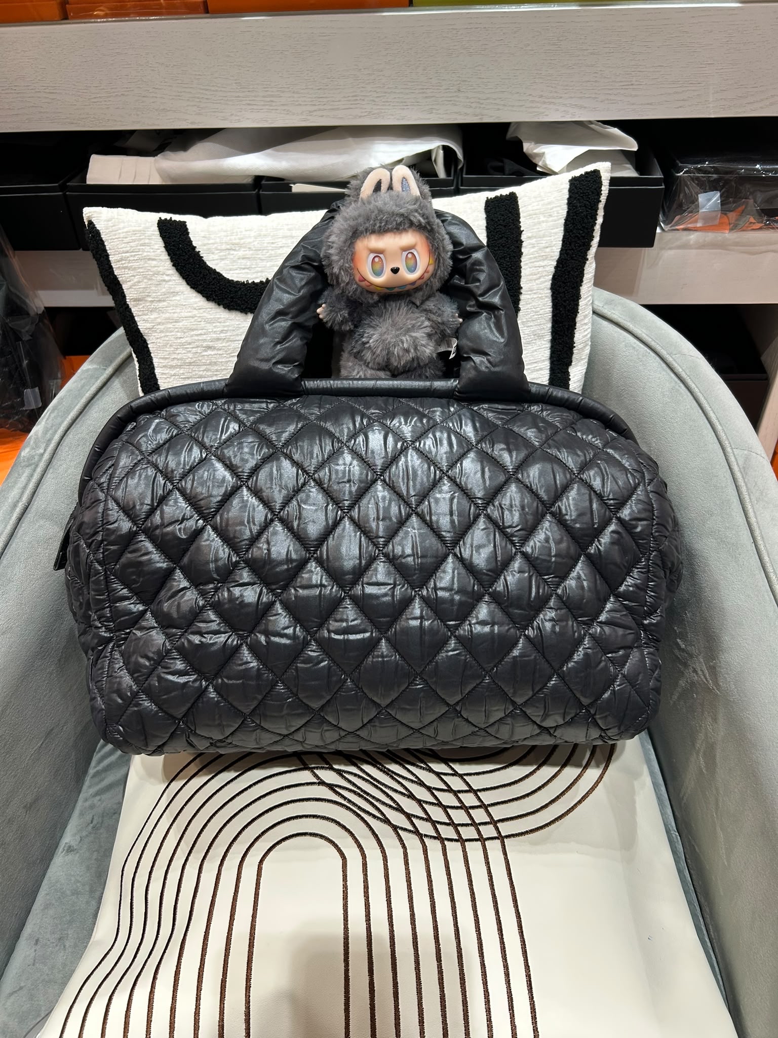Chanel coco cocoon boston nylon bag 100%Authentic ,92%new ✅card