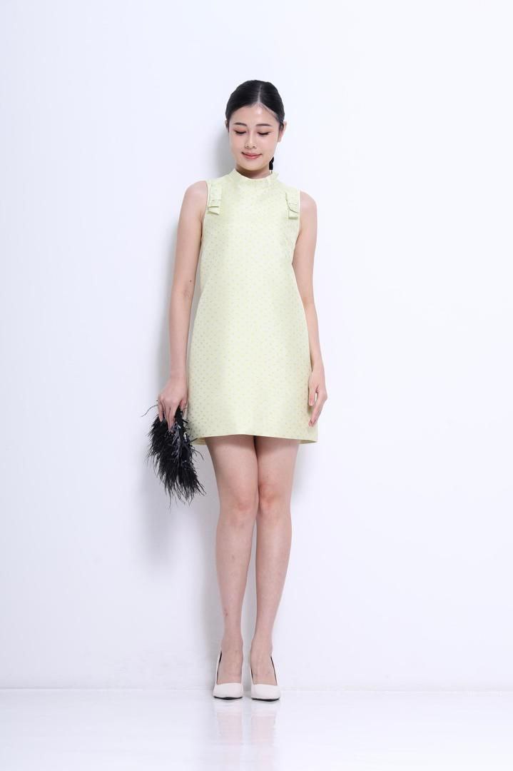 肩膀蝴蝶结🎀连身裙 2140