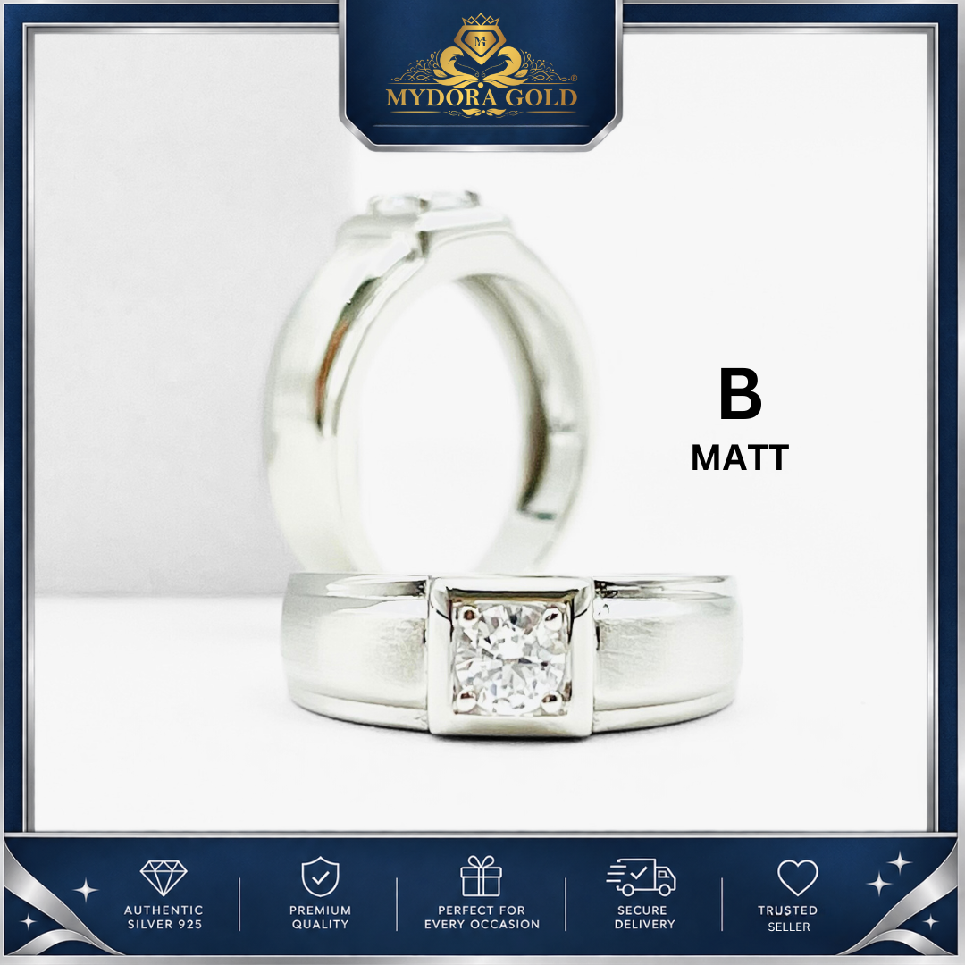 MYDORA 925 Silver Ring - Cincin SOLEMN ONE Collection