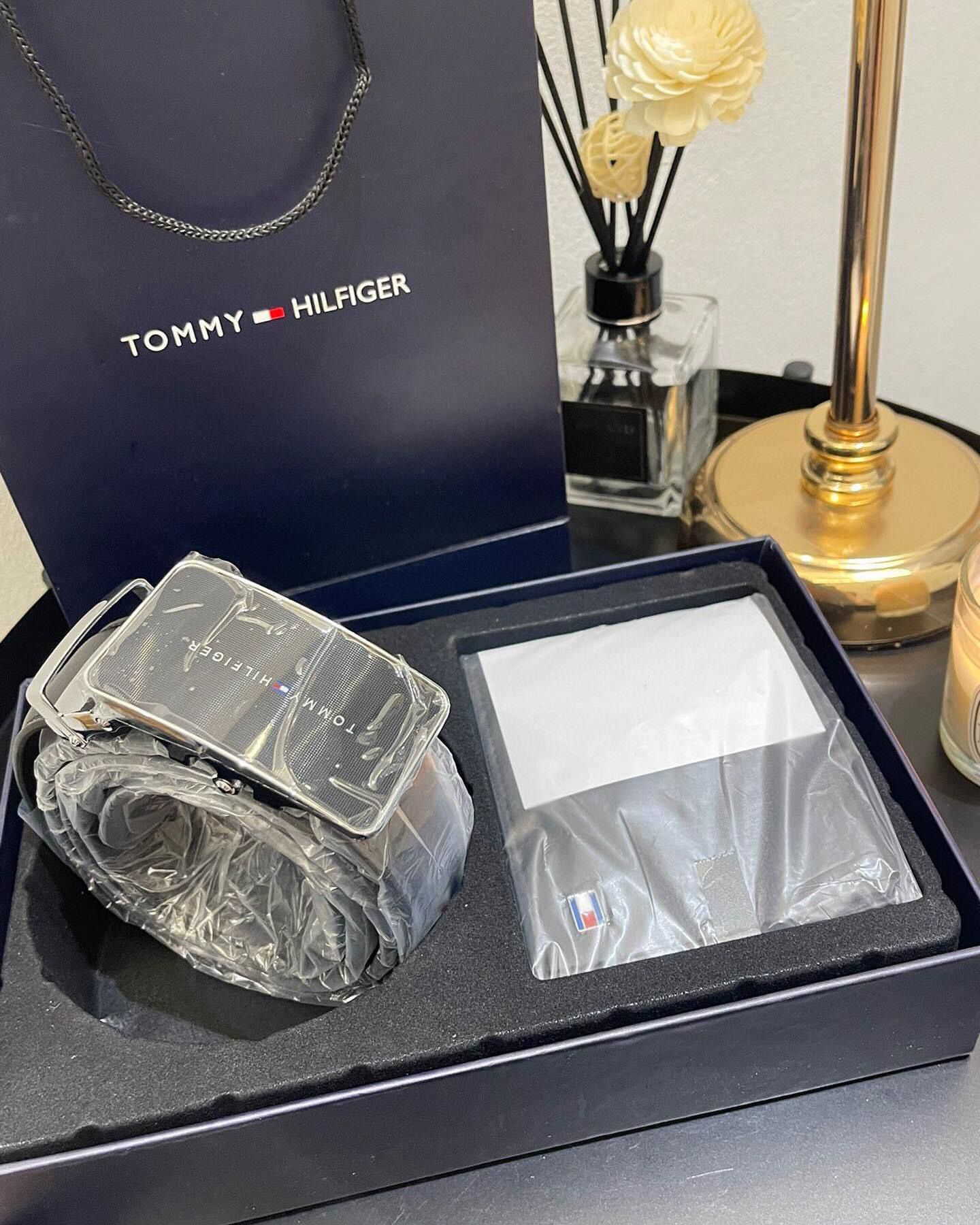 $88套。Tommy男士皮帶銀包兩件套裝