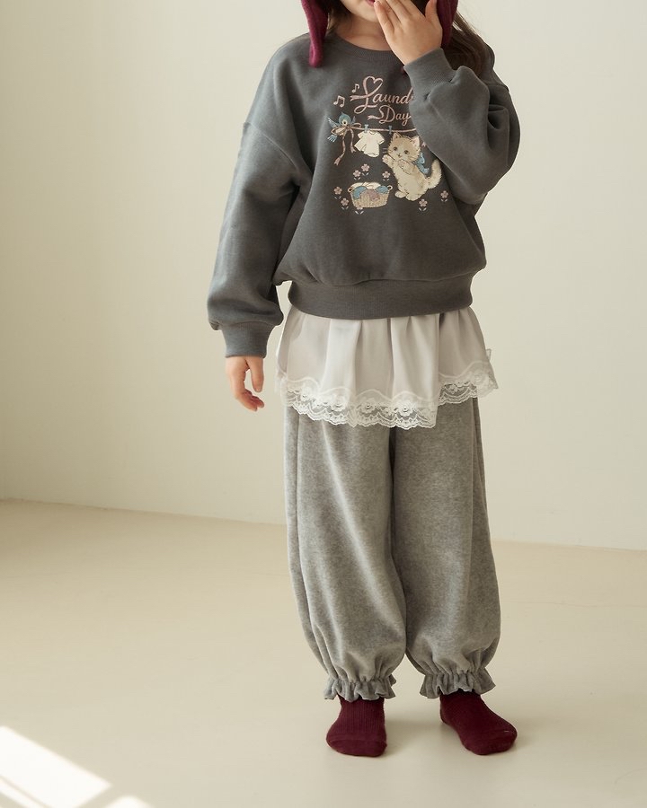 Momoann | Satin Joggers (Melange) with Mom