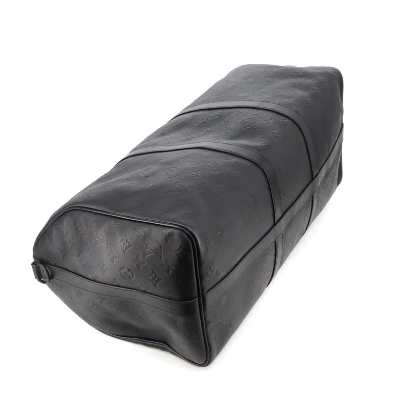 Louis Vuitton Monogram Shadow Keepall 50 Bandouliere Travel Bag