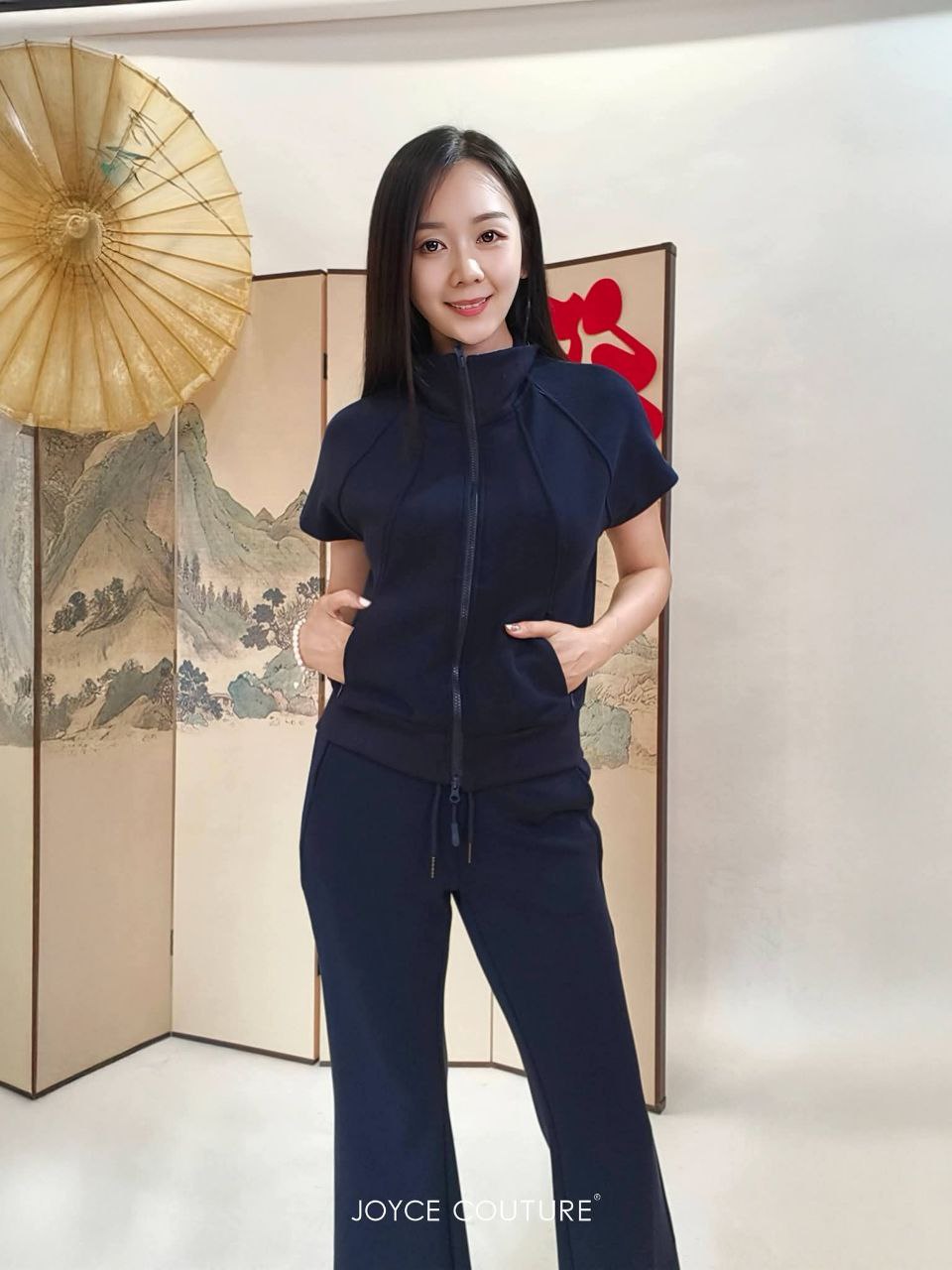 罗纹高领外套 T0776