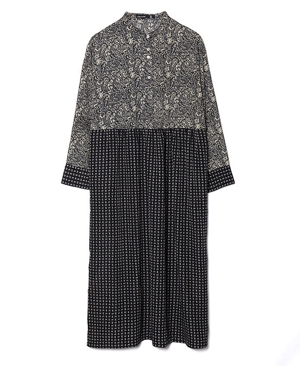 古典風搖曳印花連身裙 - 2026 流行穿搭  女士連身裙 春秋冬時尚穿搭 成人休閒 日常穿搭 易於配搭 日本直送   #JP-I-260009