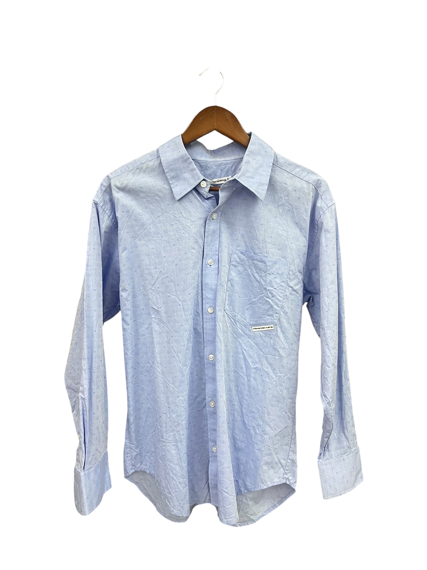 Pre-owned ALEXANDERWANG.T Blue Logo Overshirt / Product Code: 25120802