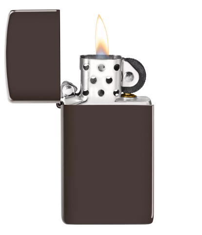 美國製造 | Zippo指定經銷商 Zippo 49266 纖薄棕打火機 – 輕巧栗色光澤 (纖薄口袋版)Slim Brown Lighter – Compact Chestnut Sheen Finish