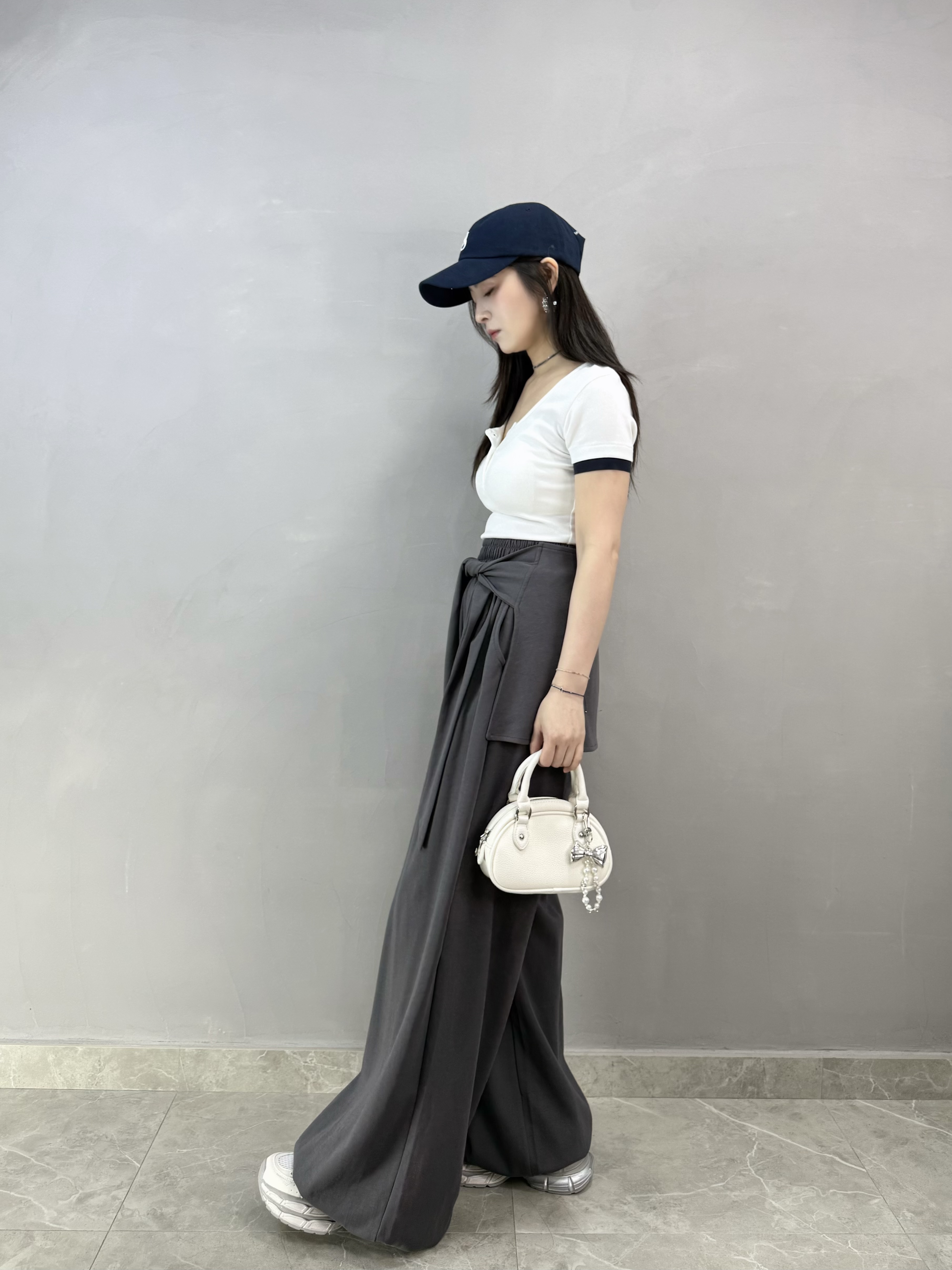 H66 綁腰兩著休閑褲（可束腳）