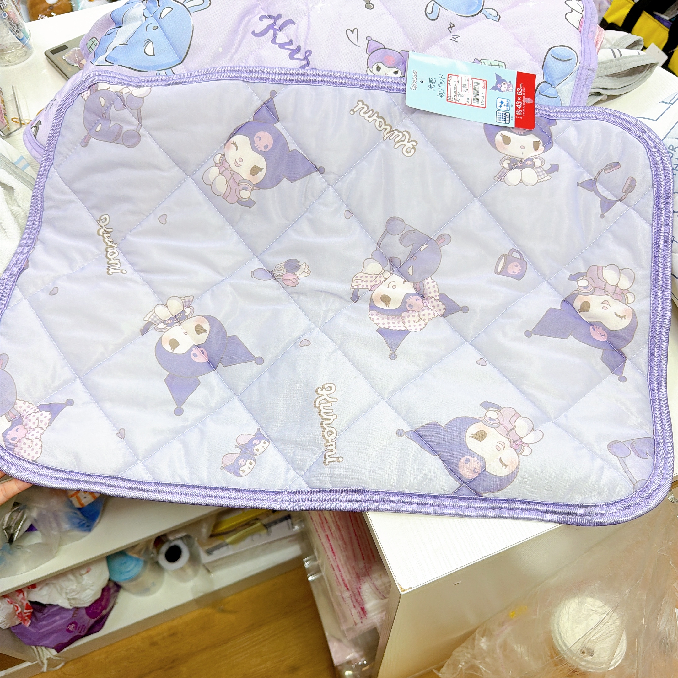 日本直送日本版Sanrio kuromi 43*63cm 涼感枕頭墊