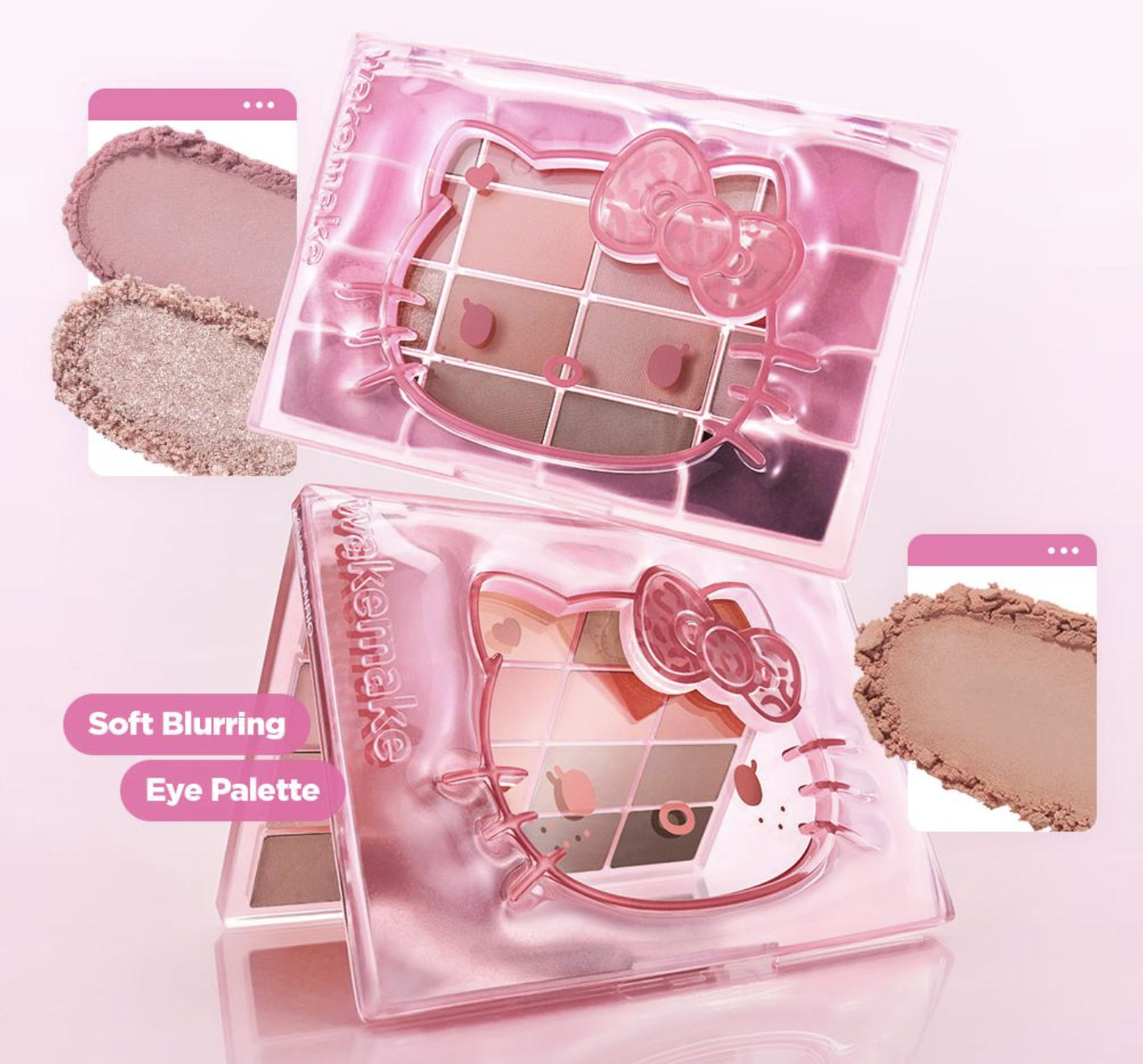 韓國 WAKEMAKE x Sanrio Hello Kitty 柔霧百搭眼影盤｜Soft Blurring Eye Palette