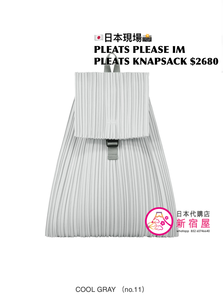 PLEATS PLEASE ISSEY MIYAKE PLEATS KNAPSACK 