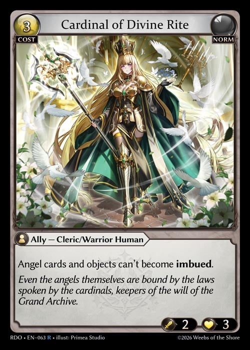 Cardinal of Divine Rite / RDO-063 (R)