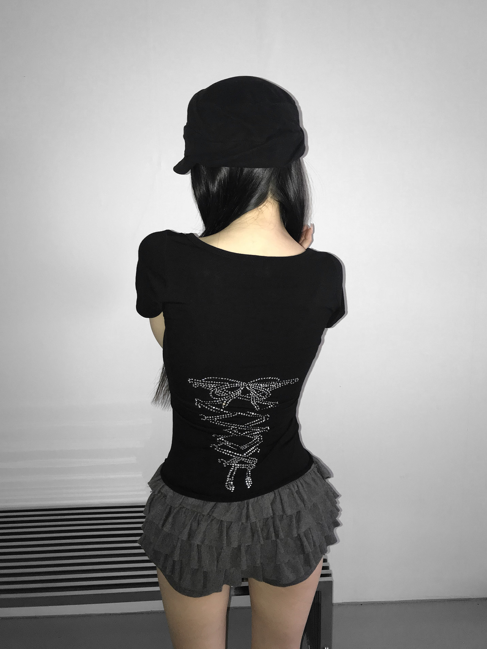 Layered Ruffle Mini Skort