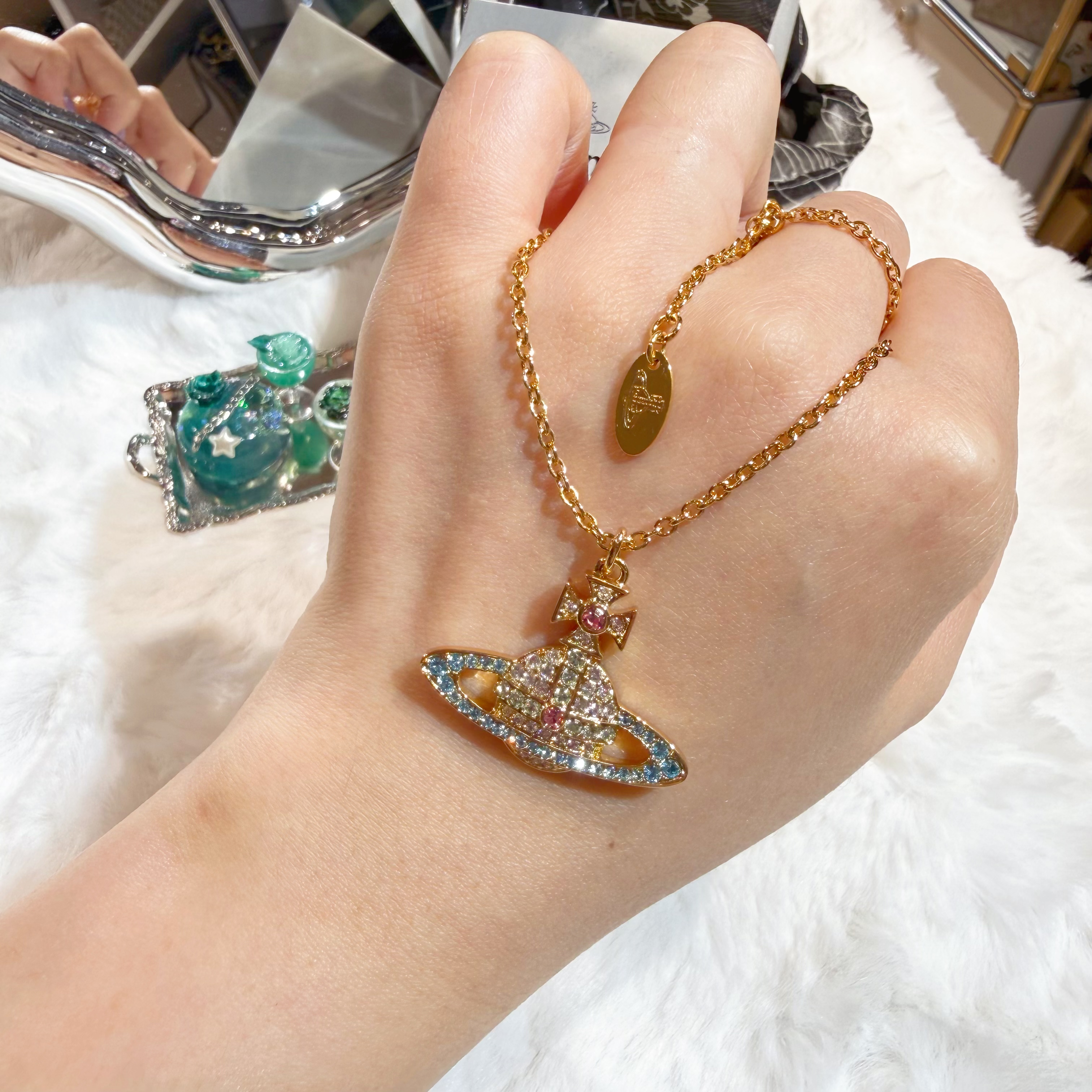 VW Kika necklace aqua/g