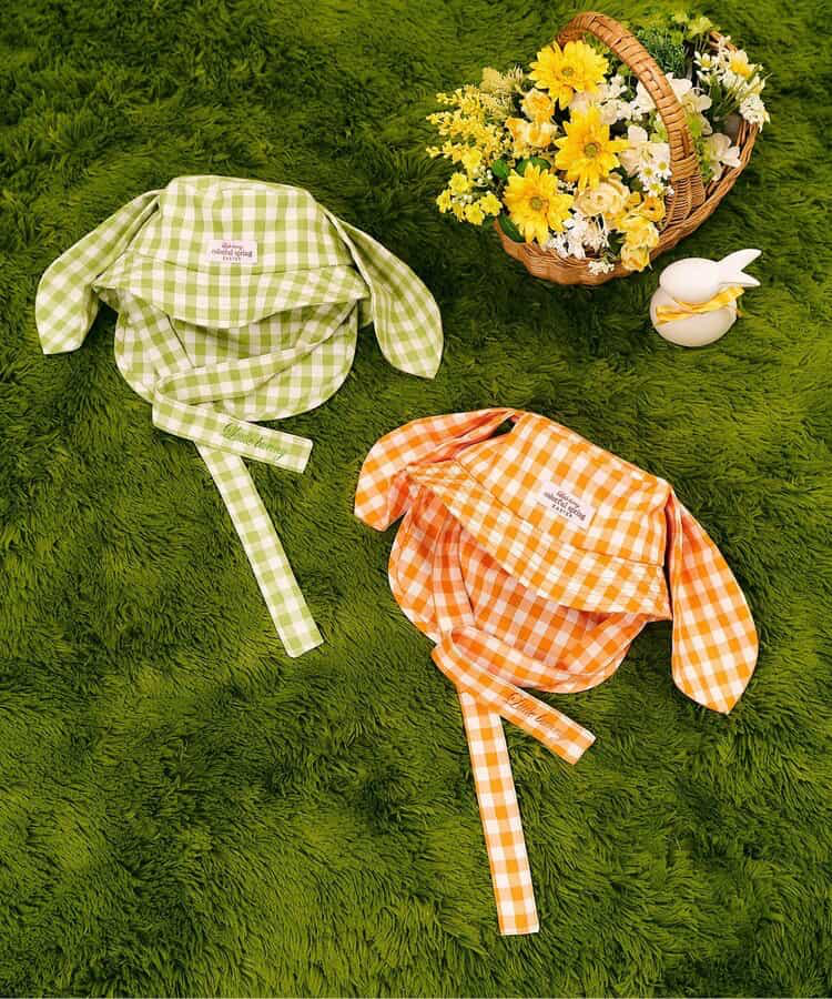 🇯🇵預訂 日本直送🇯🇵 Apres les cours 兩色立體兔耳格紋漁夫帽