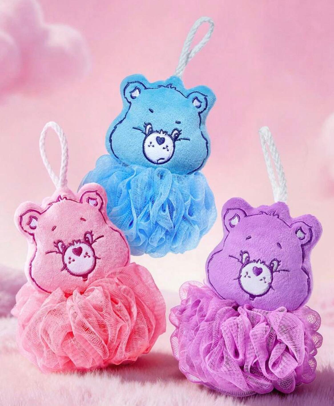 🌈可愛卡通熊造型沐浴球🐻