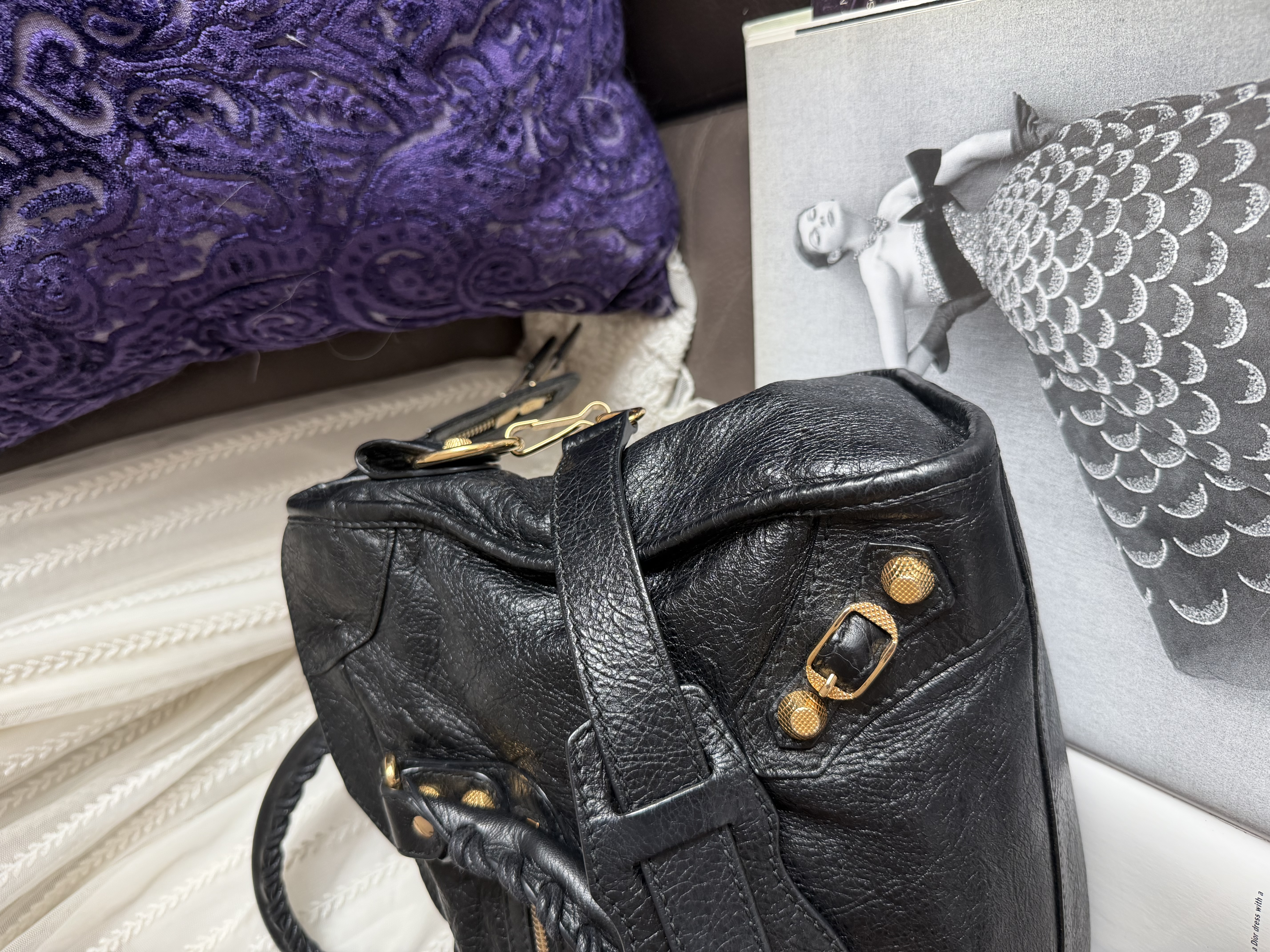 Balenciaga giant 12 gold black classic city 