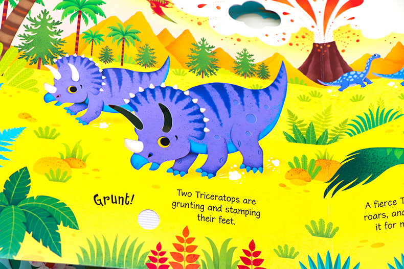 Usborne Dinosaur Sounds恐龍觸摸發聲書