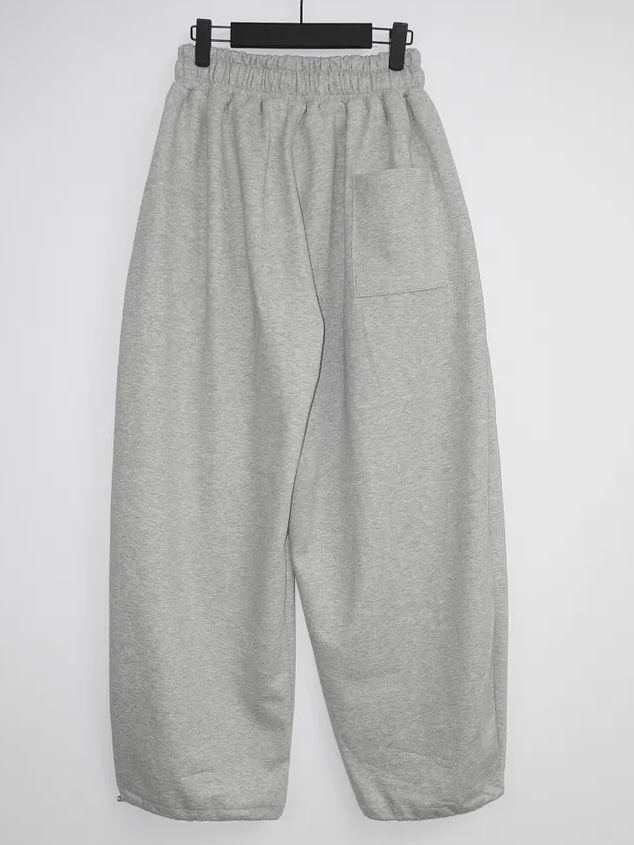 Oversized Curved Wide-Leg Sweatpants(Unisex)