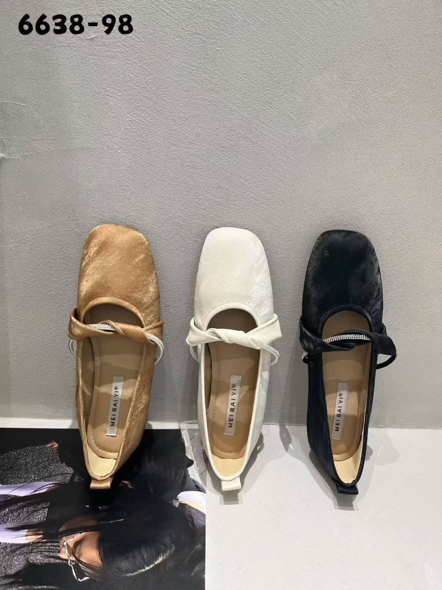 6638-98 复古温柔风平底鞋 🇨🇳