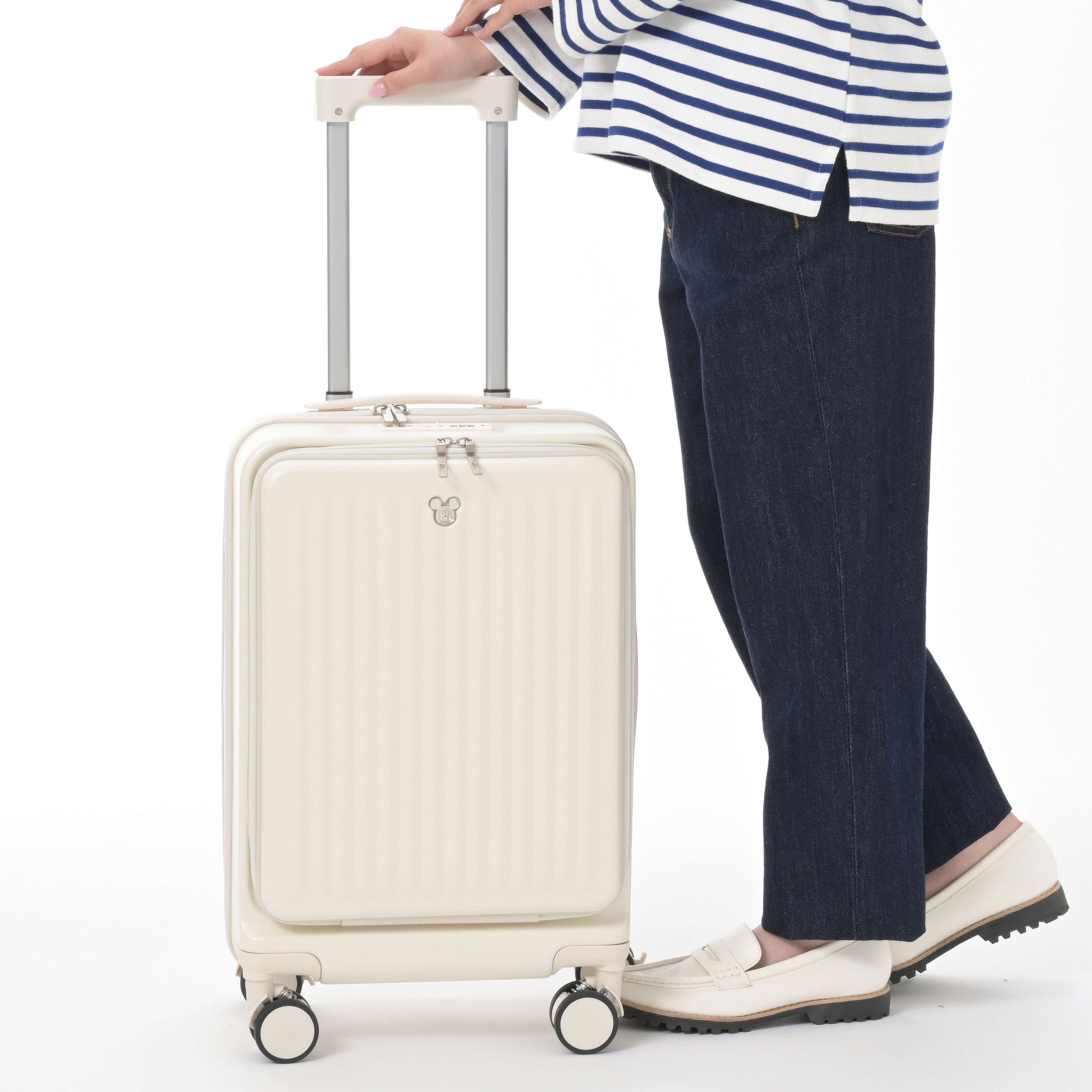 🌸 【預訂】Mickey 米色行李箱 (S) - Disney Magical Travel