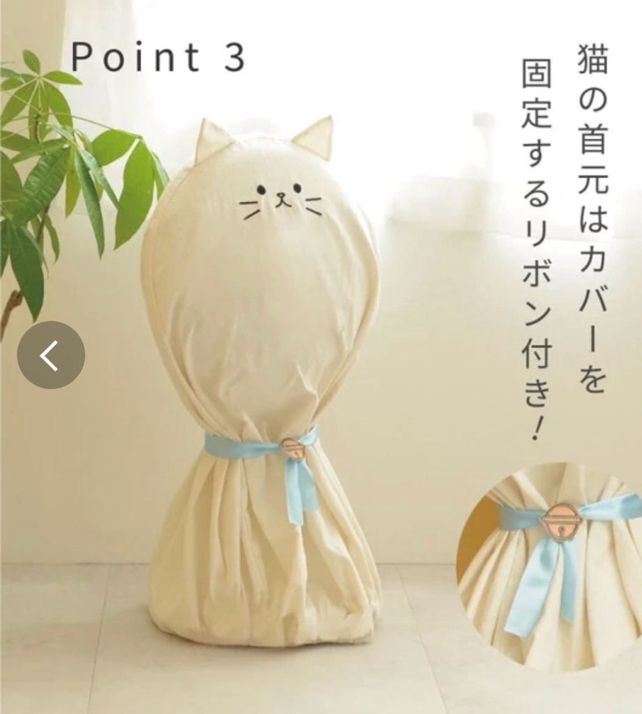 貓咪風扇防塵保護罩（黑貓/白貓）