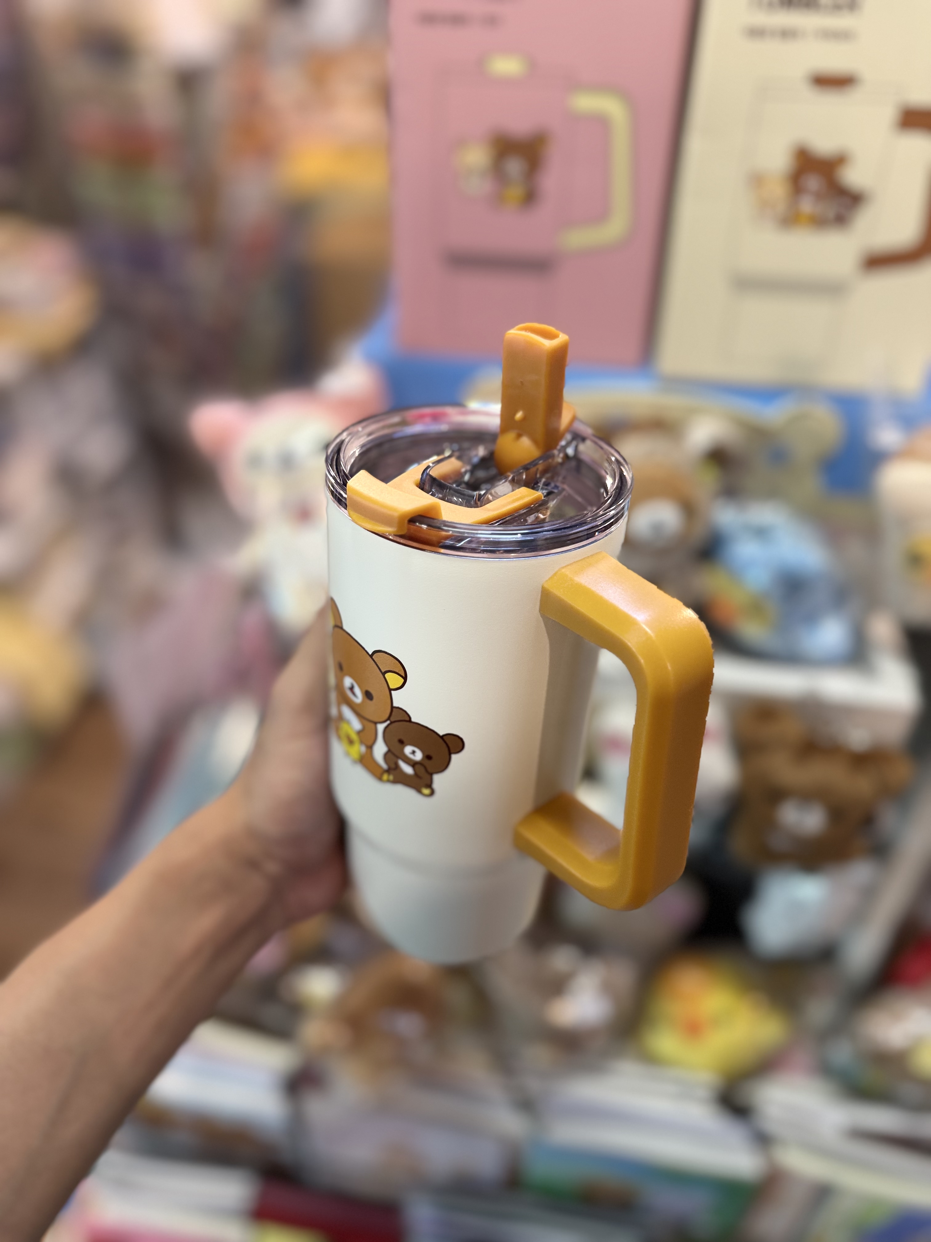 《現貨》全新韓國限定 Rilakkuma連蓋保溫杯 600ml