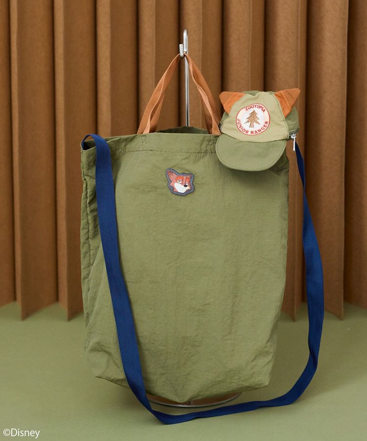 🎀【預訂】earth music&ecology x Zootopia Tote Bag with Cap Keychain - Nick