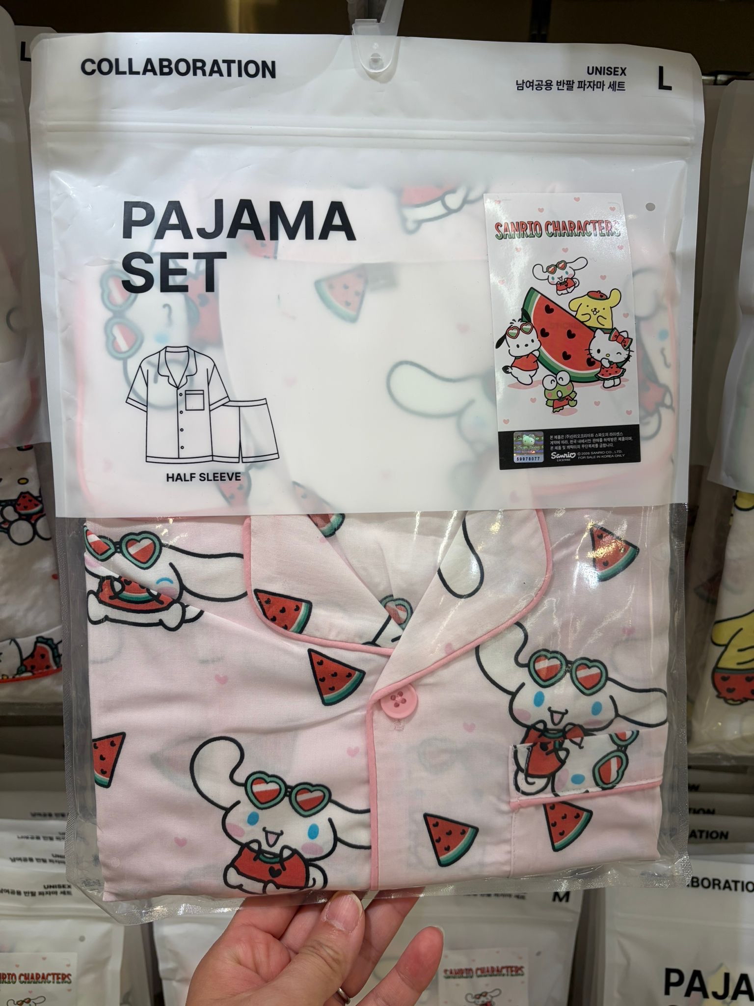 （約5月頭到貨）🇰🇷韓國人氣SPAO x Sanrio 涼感睡衣系列💕