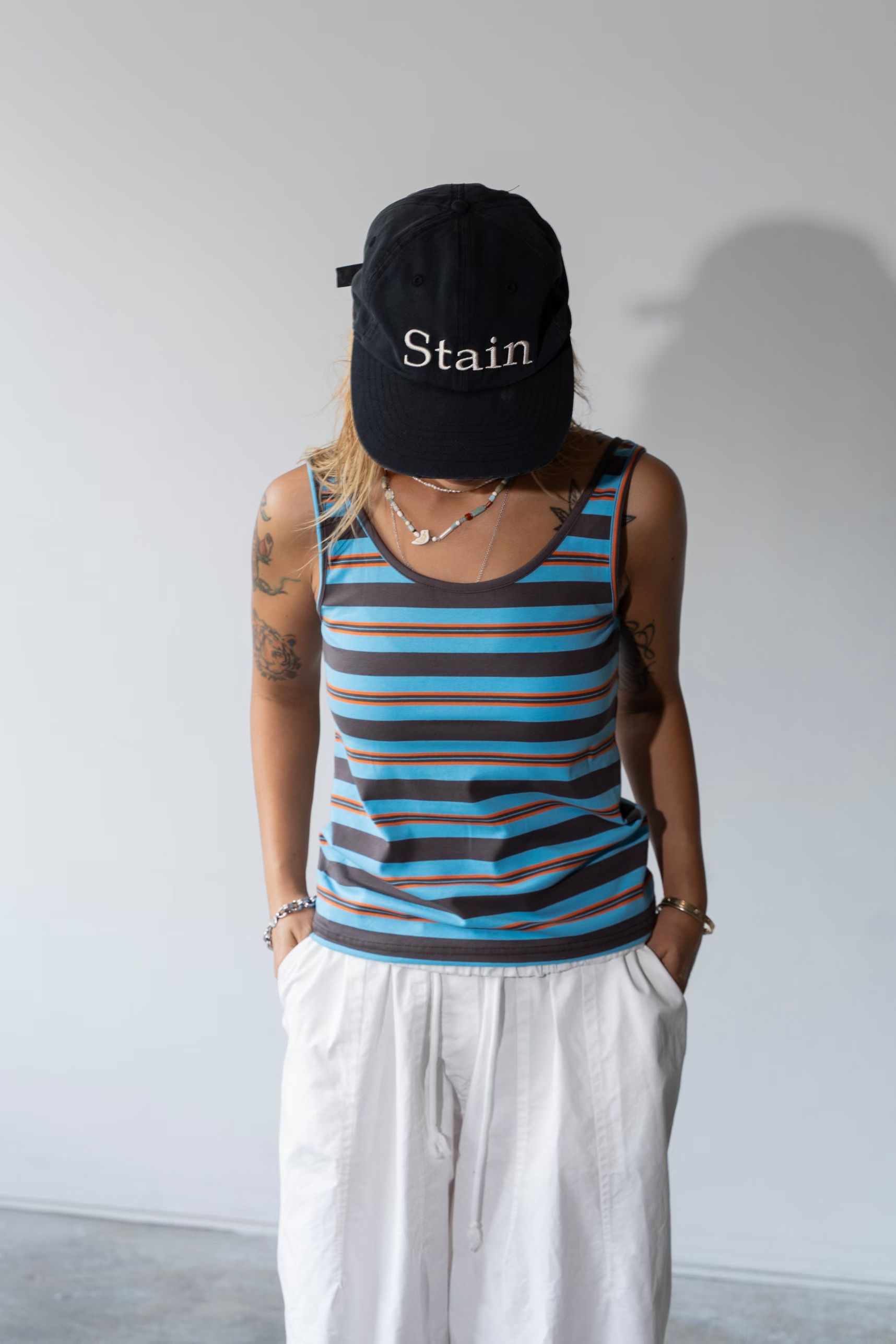 東大門女裝 | stripe Sleeveless 