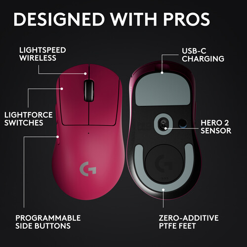 Logitech PRO X SUPERLIGHT 2 DEX 無線電競滑鼠