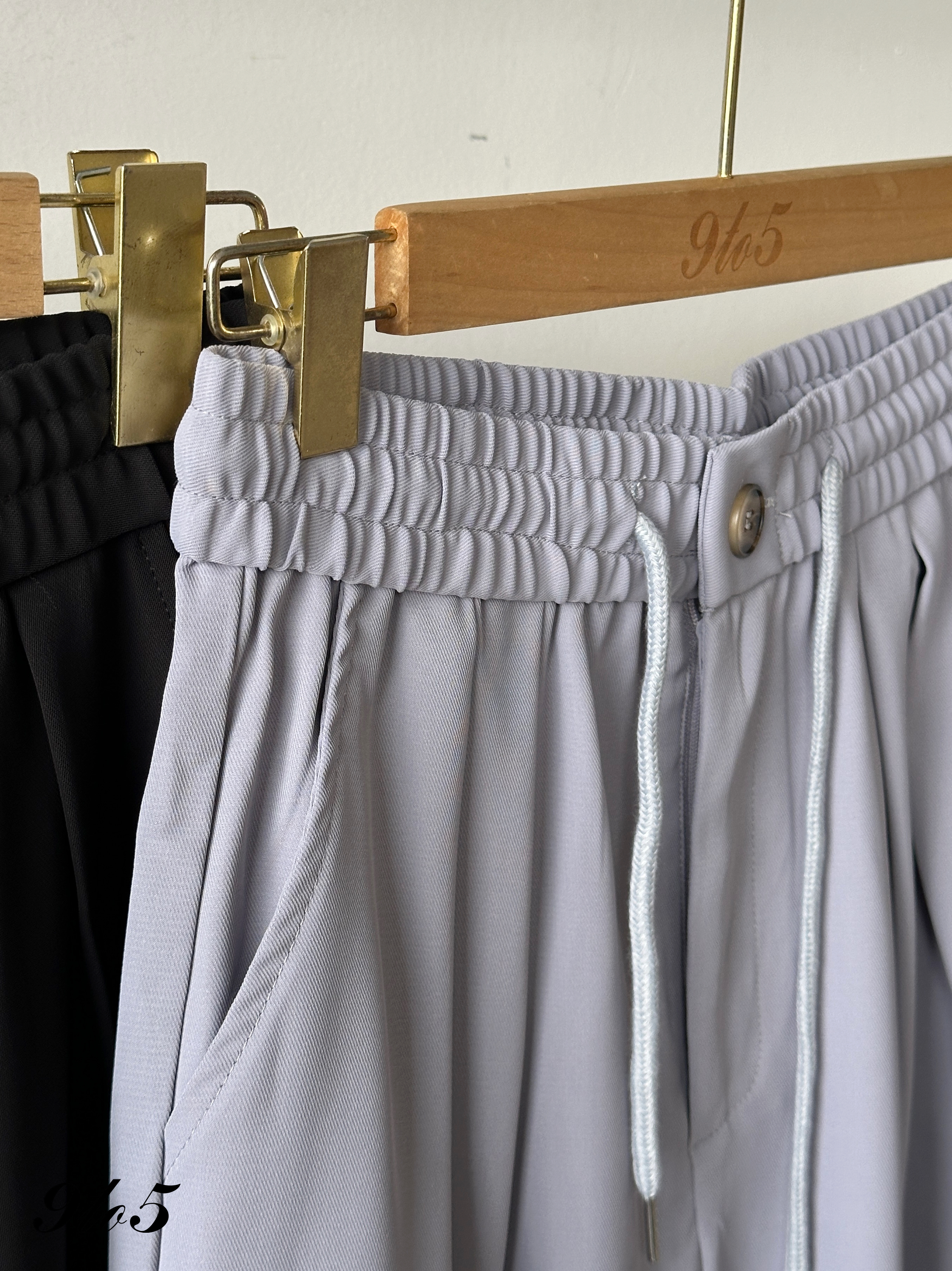 S1915 Drawstring Straight Pants - 4 Colors 