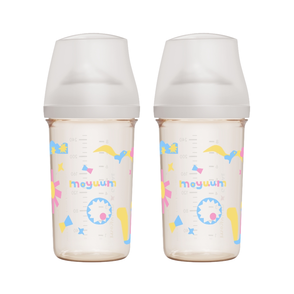 Moyuum - mov.aa PPSU圓口偏心防漲氣奶瓶250ml（白色）x2件_MY224_2