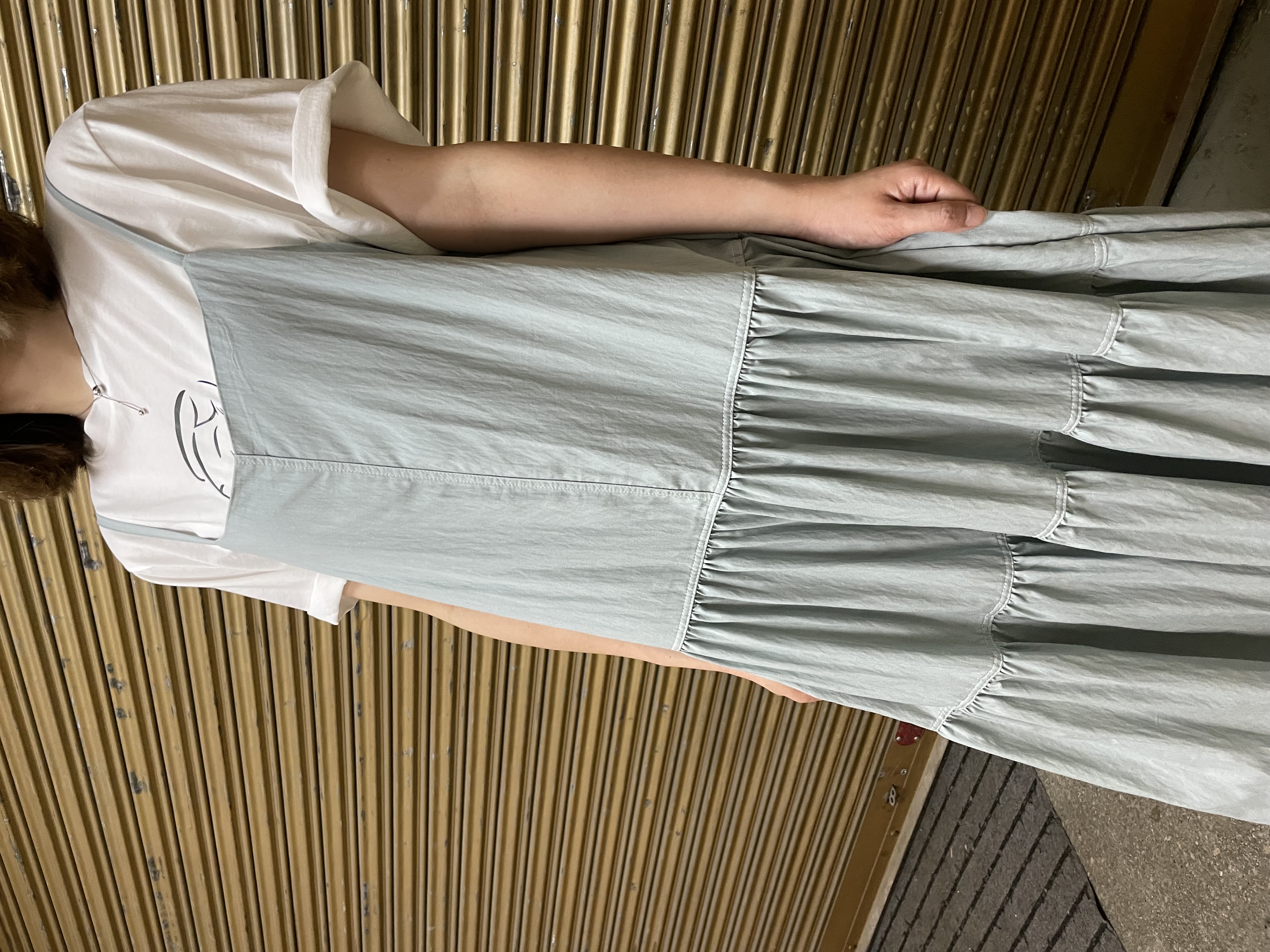 吊帶蛋糕長連身裙>