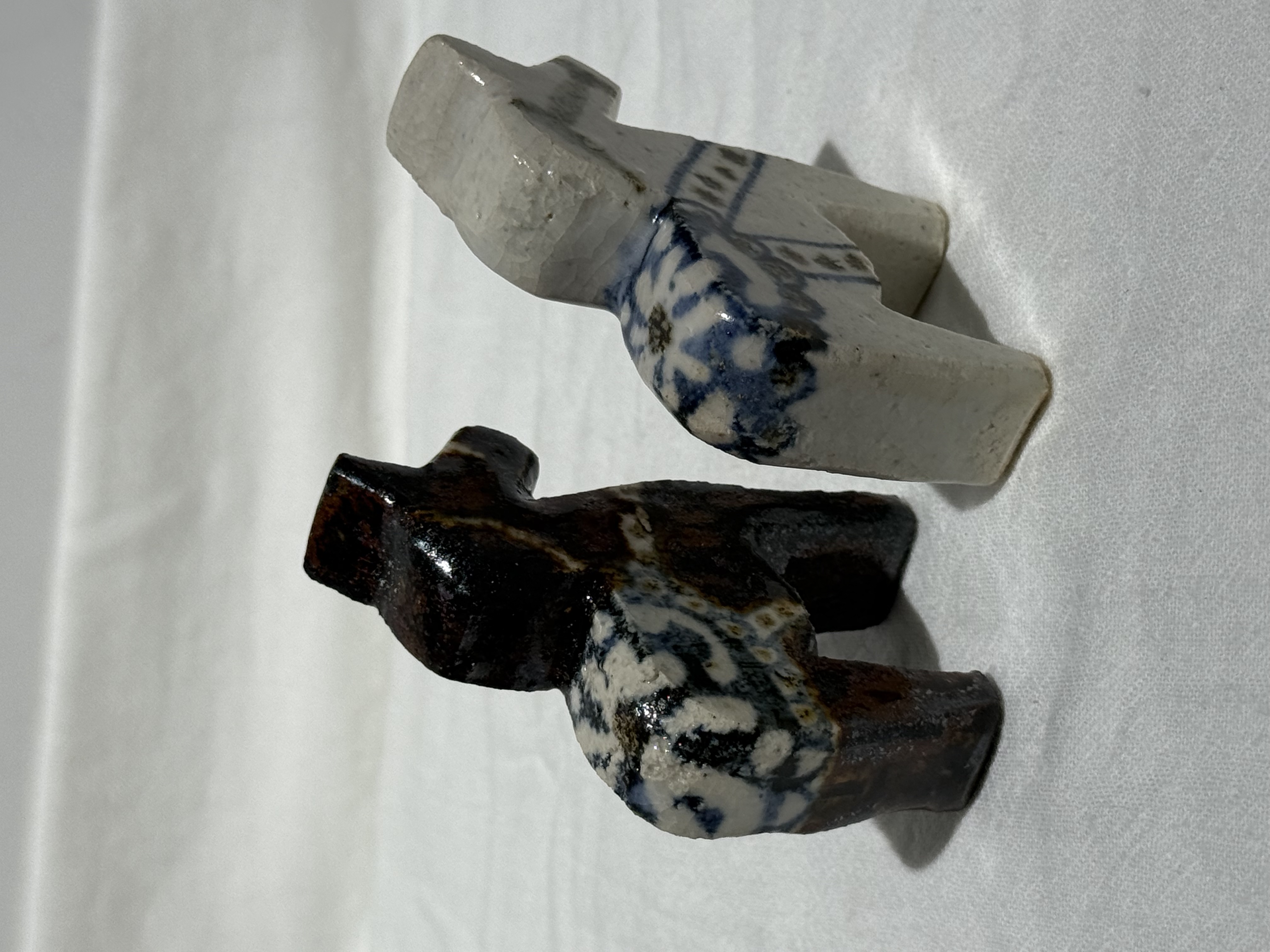 奥村陶房（奥村紳介） 北歐圖騰 立體馬 白色/棕色 擺飾 物件