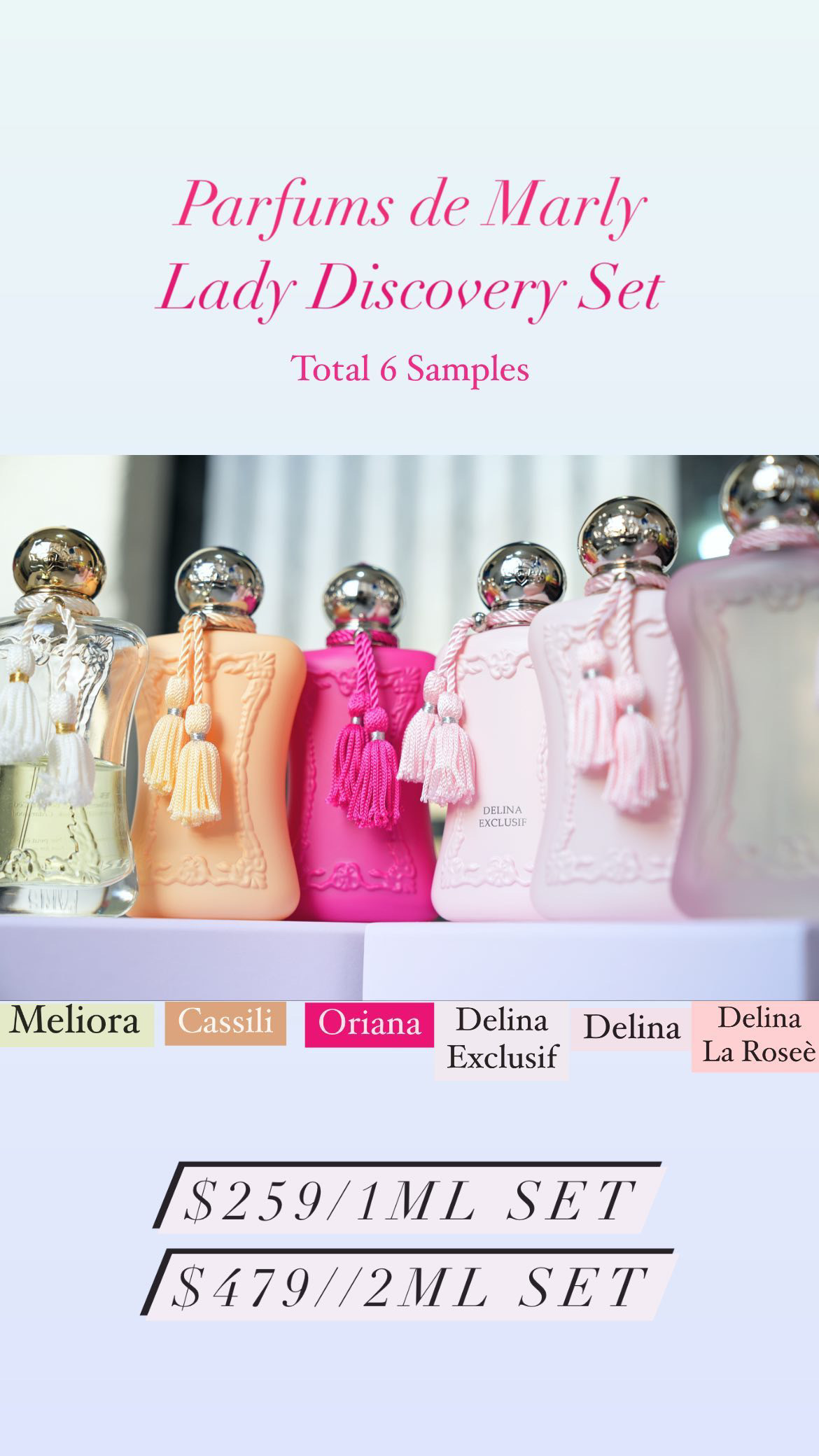 Parfums de Marly 6支大熱女香 Discovery Set