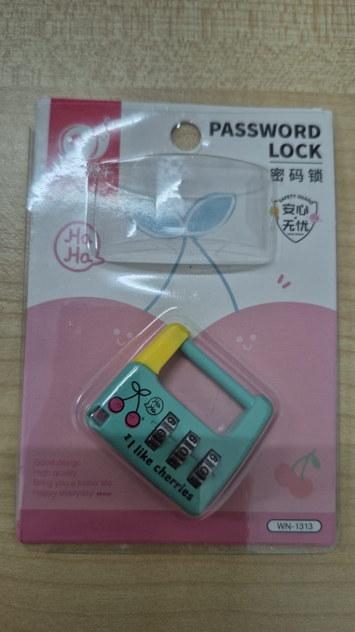 13139 Travel Padlock Password Lock Fruits Series BF03-1268 