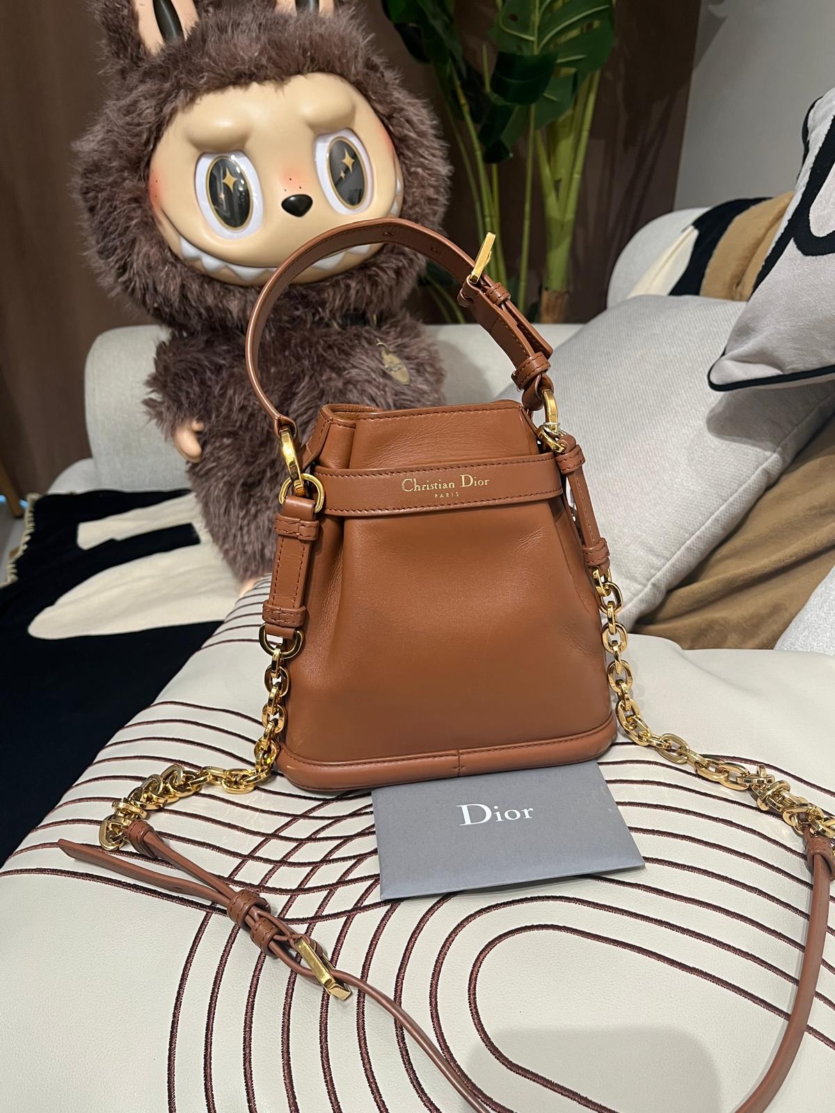 DIOR C'EST small CHRISTIAN DIOR CALFSKIN ,100%Authentic,95%new ✅證書✅dust bag 