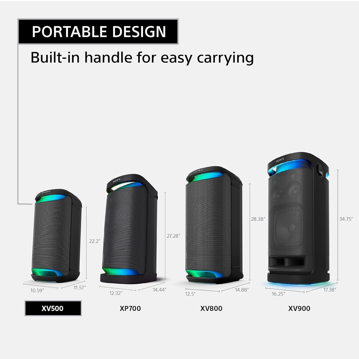 Sony X-Series Portable Party Speaker (SRS-XV500)