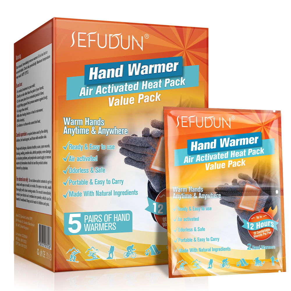 SEFUDUN 冬季暖腳貼 暖寶寶 持續自發性熱暖包 足貼 室內 戶外 旅行 滑雪 暖身貼 ［平行進口］ HK1482
