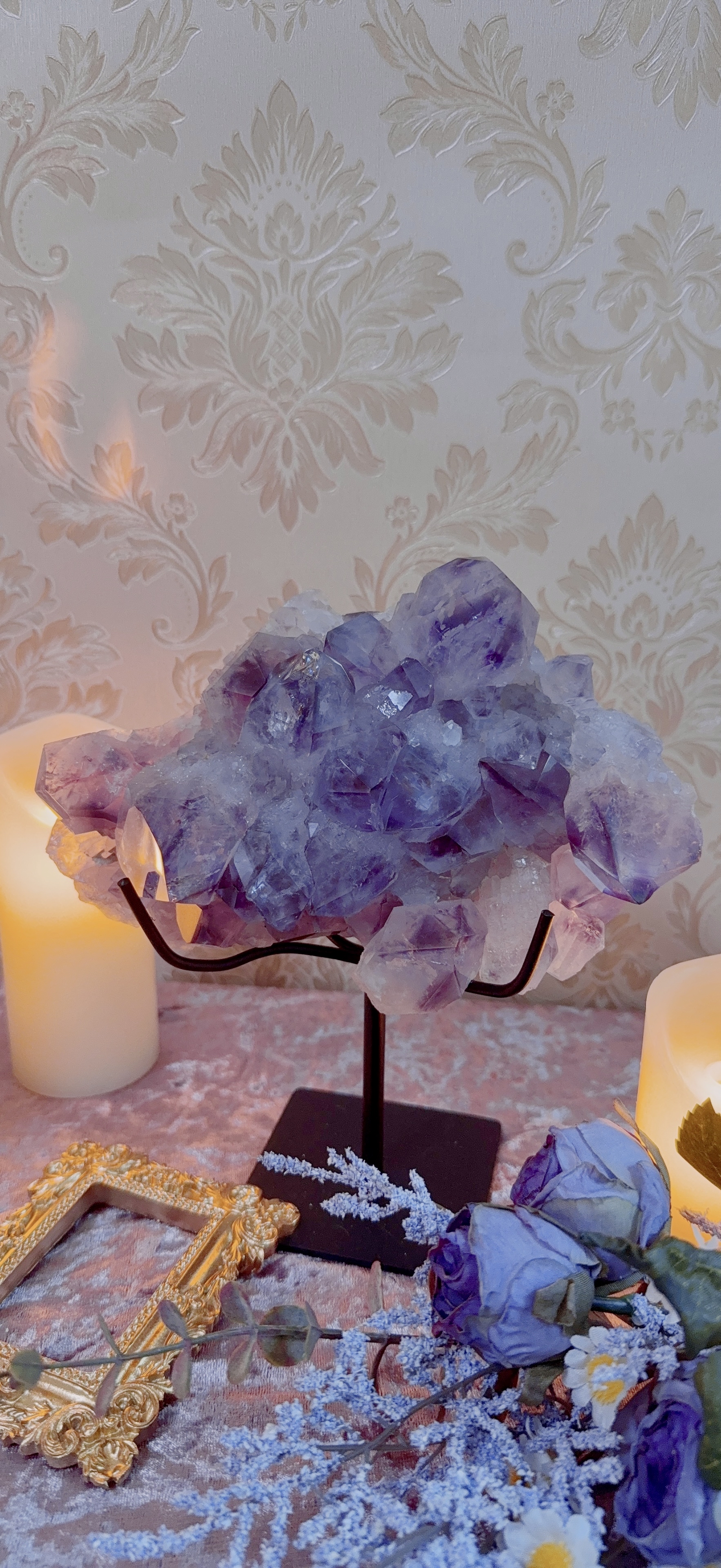 巴西殿堂級紫幻影水晶簇