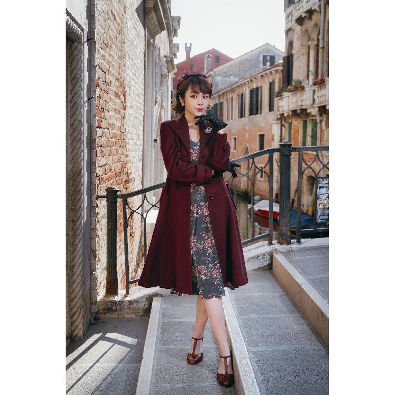 (SOLD OUT)1940s War Time Sweetheart Day Dress(FM104)