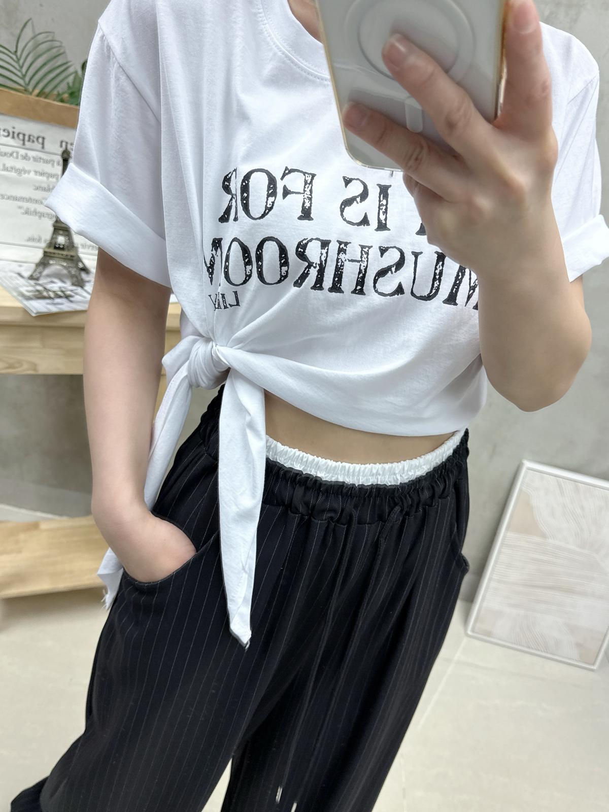 G01 拼色腰條子休閑褲